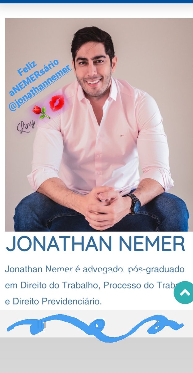AldelineLiny's tweet photo. Hoje é dia de FESTA, dia de aNEMERsário do @JonathanNemer 
Que nosso Bom Deus continue te abençoando abundantemente em todas as áreas de sua vida. Agradar e do Senhor e Ele satisfará o desejo do seu coração.#MaisDeDeus 
#MaisSaúde
#MuitasAlegrias
#OMelhorDessaTerra
🎉🎁💙💋⚘🎊🎶 https://t.co/E7F1gKaBGK