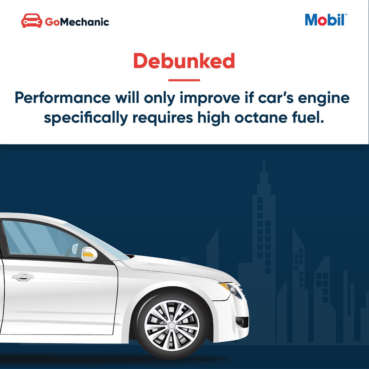 gomechanicindia's tweet photo. #CarMyths Part2
Regular fuel will work the same as premium fuel untill it is specifically needed for your car's engine.

#GoMechanic #CarFact #CarMileage #Mileage #MythBusters #CarFacts #Unlock2 #Trending #Trendingnow #CarCare #CarEnthusiasts #SaturdayVibes https://t.co/st8cdGU1lQ
