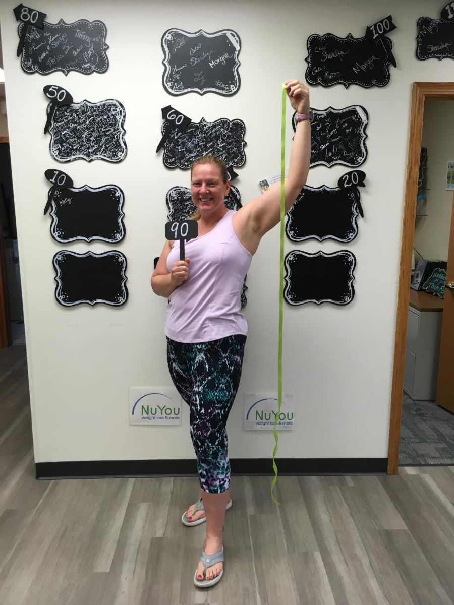 NuYou fans! Guess what?! We have an incredible celebration today with Cheryl Heath hitting a milestone of 90 pounds and 72.5 inches down! Week by week she has remained on track with her program.  This is so amazing to see and we are so proud of you. 💚💙 #NuYouExperience