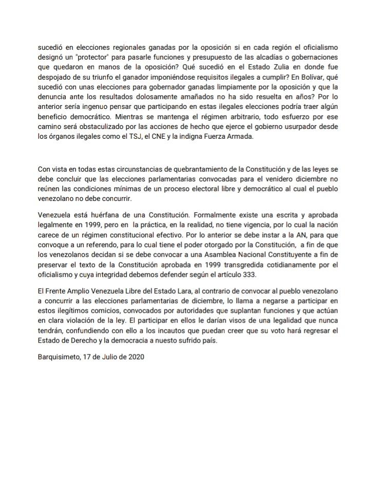 Frente Amplio Lara tweet media