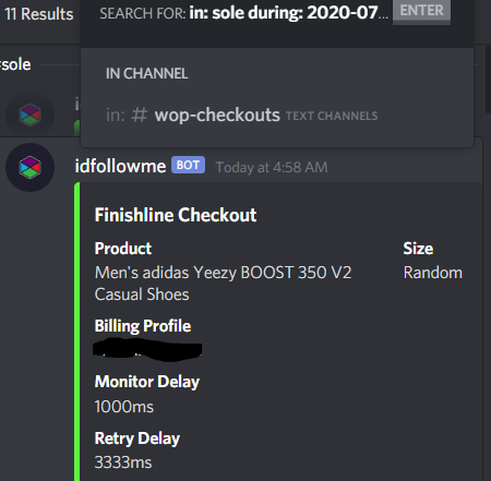 Idfollowem's tweet photo. not the cook we wanted but I will take success
Thank you @Splashforcebot and @soleaio 
 hit a cool 30 clip from fnl and ys

Proxies: 
@MidnightProxies @AeroProxies @Hex_Proxy @tclicK_ @SurgeProxies @proxywowcom https://t.co/JmJuLlPCOU