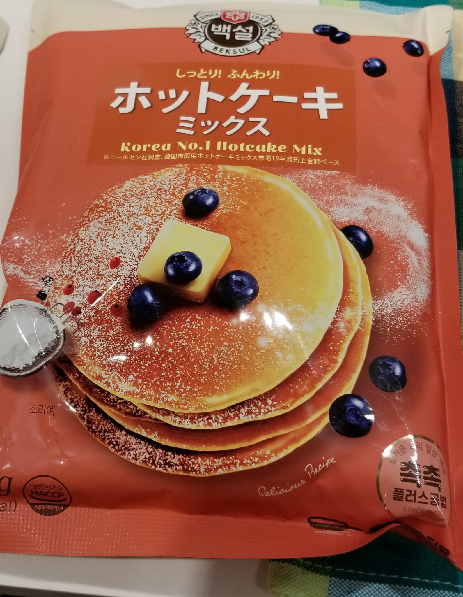 イオンフードスタイル川西店 韓国 の ホットケーキ ミックス とっても気になったので 作ってみました ふわふわで もちもち食感 お好みのフルーツやクリーム ジャムをトッピングして下さいませ イオンフードスタイル川西店 イオンフード