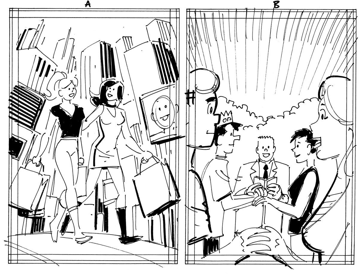 A couple more unsold, rough cover sketches for "Archie: The Married Life 10th Anniversary." Want to see more unused art from various projects? Let me know, and I'll keep posting it. <a href="/ArchieComics/">Archie Comics</a> <a href="/archiecomicsfan/">Archie Comics Fans</a> #comics #archiecomics #riverdale #BettyAndVeronica #JugheadJones