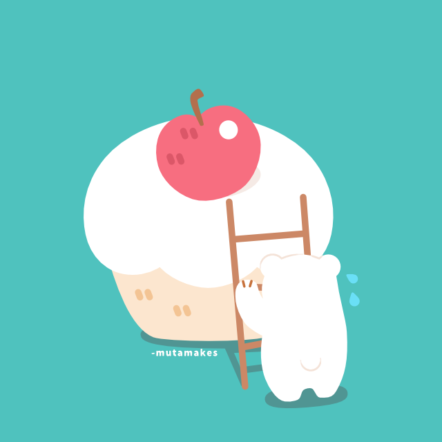 「cherry on top #hungrybear ?? 」|muta 🍰 comifuroのイラスト