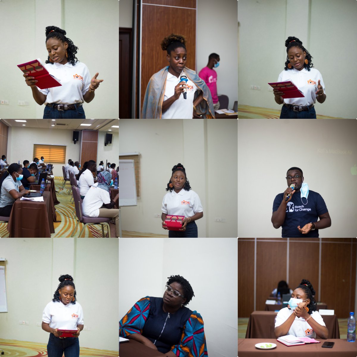 haven_africa's tweet photo. We're Excited to be a Partner to SE Ghana and here we have Our CEO, Adwoa Fosua at the Regional Leads and Partners Workshop with the SE Ghana Secretariat and Reach For Change as we get prepared to start the project in August.
#womensHavenAfrica #SEGhana #ReachForChange #Syd https://t.co/QNkeZuZIfg