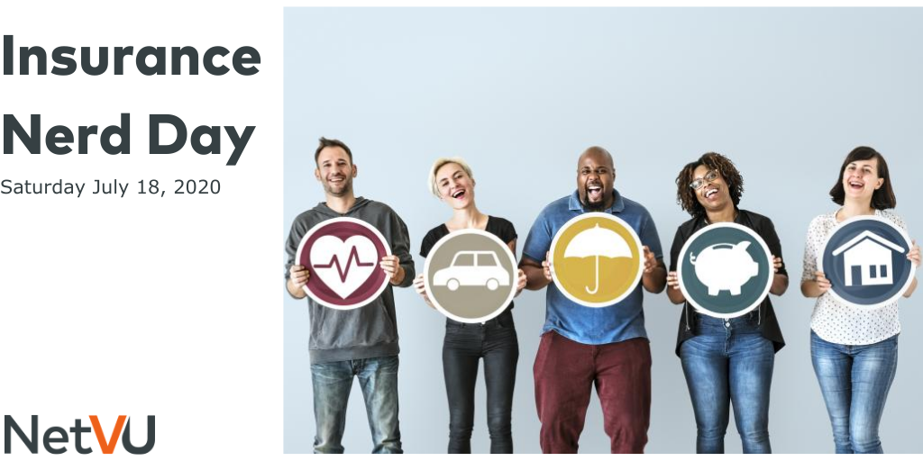 NetVU_Now's tweet photo. Happy Insurance Nerd Day! This holiday was created in 2016 by an insurance company in the United States as a way to showcase the profession and dispel general misconceptions about how staid and boring the field can be. #Insurance #InsuranceNerdDay #NetVUNow https://t.co/ltBv5KudH1