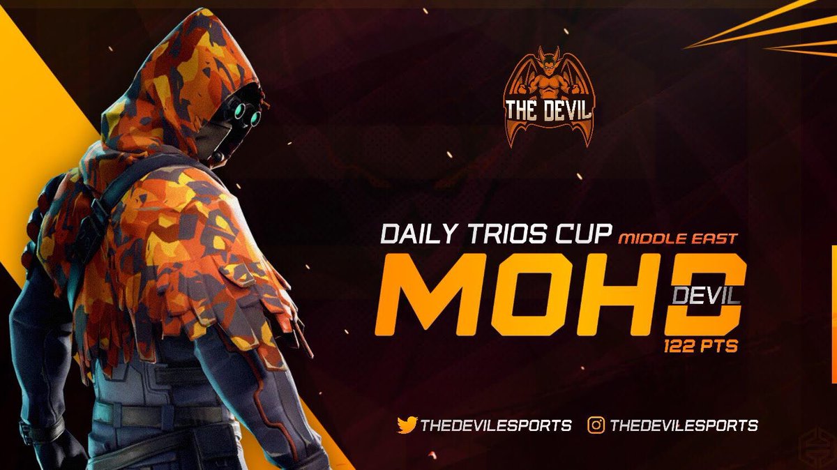 TheDevilEsports's tweet photo. نبارك للاعب @mohd.fn على تحقيقه المركز الـ31 في بطولة FORTNITE) Daily Trio Cup) لمنصة الـ كونسل
•
•
•
Congratulations to our devil for achieving the 31th place in (FORTNITE Daily Trio Cup) for Console
#WeAreDevils
@TheDevilEsports https://t.co/eM78wjvJoi