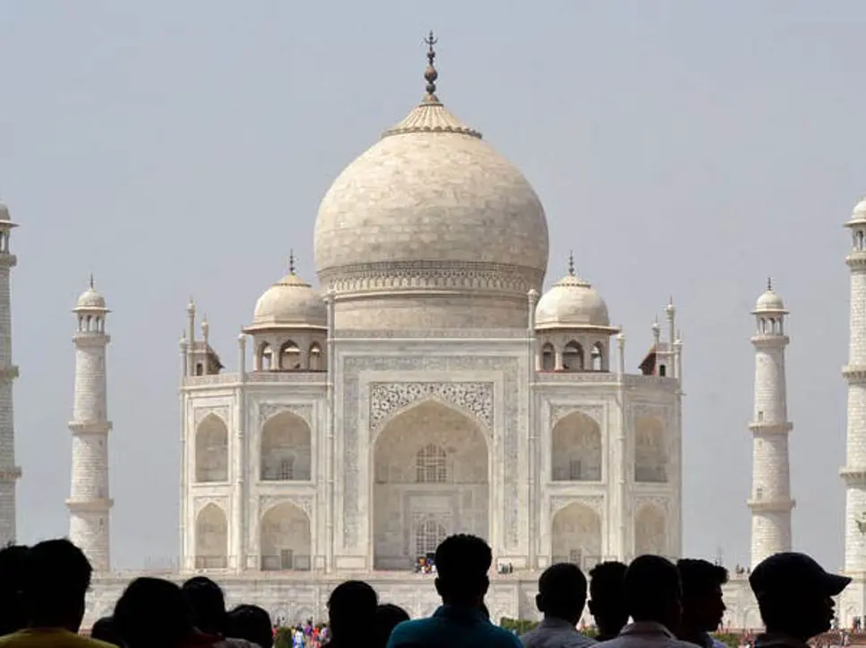 1. Acid Rain is turning the Taj Mahal yellow.