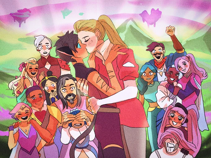 "We in a relationship like this." #catradora #SheRa 