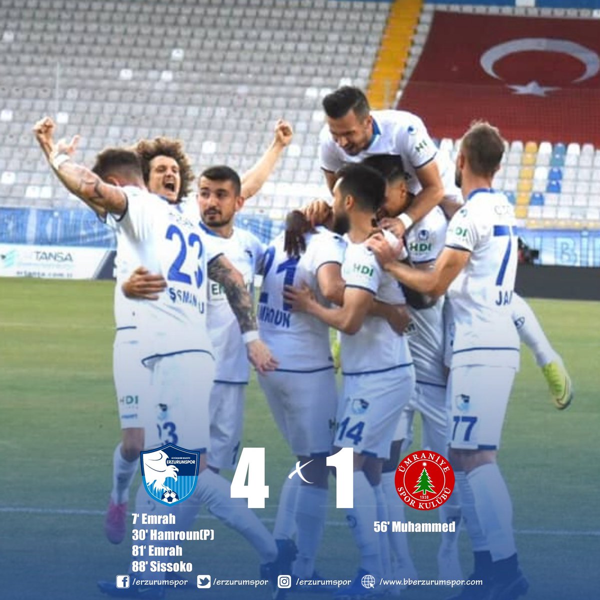 Dadaşlar süper ligde. Erzurum’a yakışıyor.