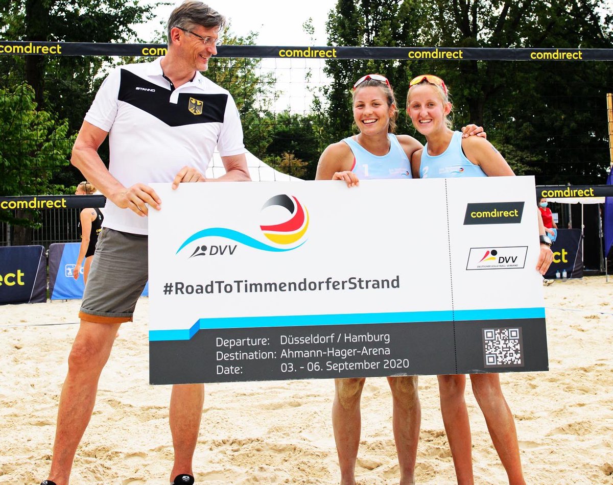 Die ersten Teams haben sich ihre Tickets für die Deutschen Meisterschaften bei der #comdirectbeachtour von <a href="/DVV_Volleyball/">Deutscher Volleyball-Verband</a> erkämpft. Glückwunsch an Beachteam Aulenbrock/Ferger und Beachteam Klinke/Ottens! 🏐👉🏻🏆 Fotos: <a href="/connykurth/">conny kurth</a>