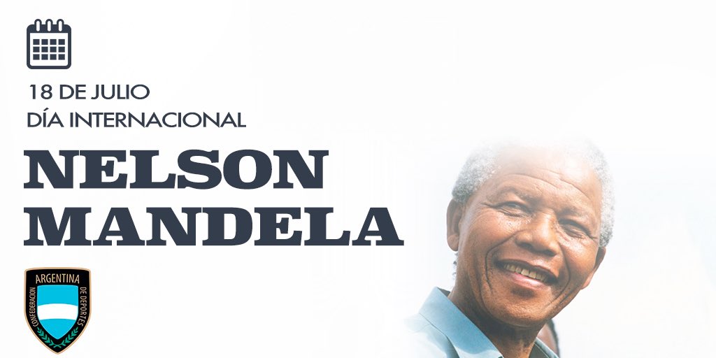 CAD_Deportes's tweet photo. 🗓 Día internacional Nelson Mandela
⠀⠀⠀
En su día, destacamos una de sus frases: “El deporte tiene el poder de transformar el mundo. Tiene el poder de inspirar, de unir a la gente como pocas otras cosas.. Tiene más capacidad que los gobiernos de derribar las barreras sociales” https://t.co/oWYAspFabH