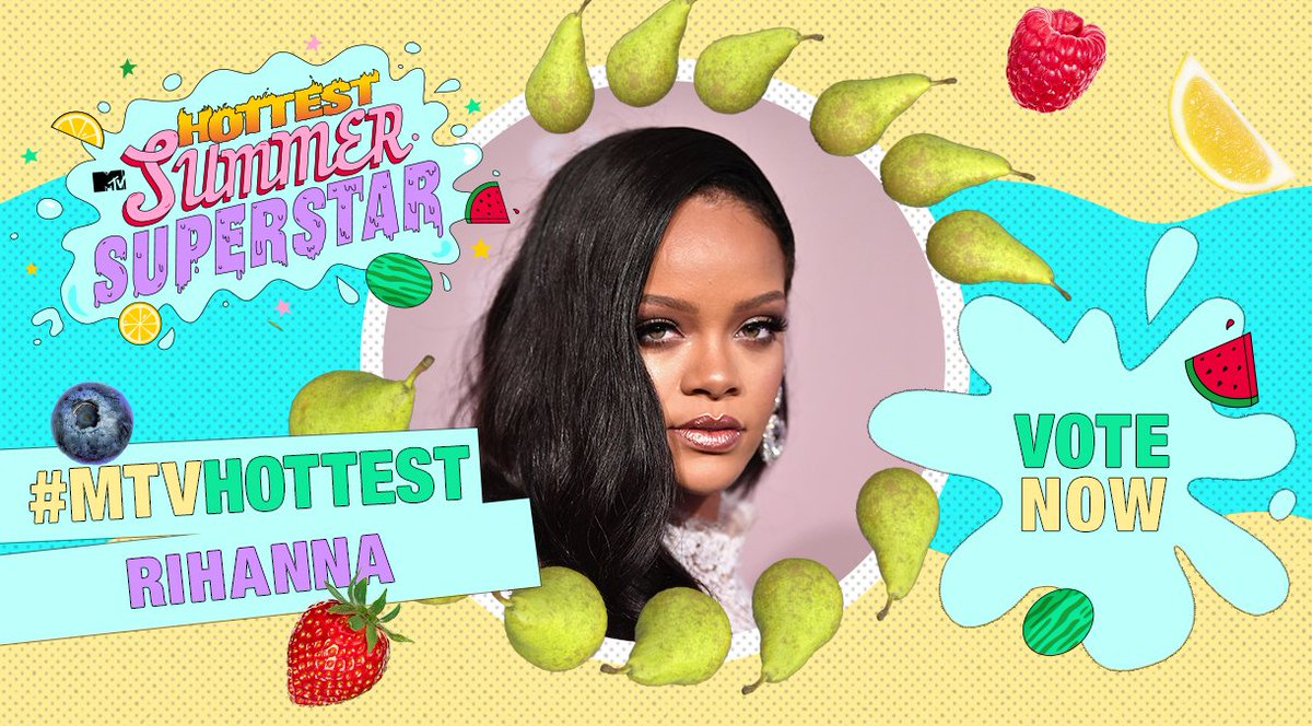 MTVMusicUK's tweet photo. The #1 bad gal @rihanna is up for #MTVHottest... will she win? ☀️

That's up to you to tweet '#MTVHottest Rihanna' from 7pm tonight to get your votes in ⚓️ https://t.co/xDmdbAznGG