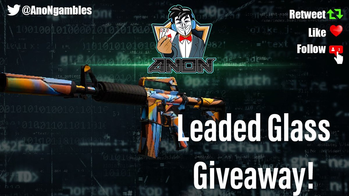 AnoNgambles's tweet photo. 🎭M4A1-S | Leaded Glass #CSGOGiveaway 🎭

‼️To enter:

❗️Follow @IdleHeroesTT @AnoNgambles @GibFri 
❗️Retweet
❗️Tag 2 friends

📅Rolls in 3 days! GL!🍀
#CSGO #csgogiveaways #CSGOSkins https://t.co/Xr8b4cr4XU