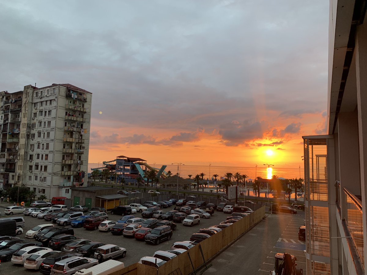 JustPlainX's tweet photo. Another gorgeous sunset!
It’s kinda been like one big best-of-the-best Sunsets Contest this whole week.
Even on the rainy days the sun came out around 20:00 before the sun goes down!
#Sunset #weekendvibes #saturday #batumi #hot #seasode #swimming #bigjaymedia #letsdothis https://t.co/ehoAlJXaMY