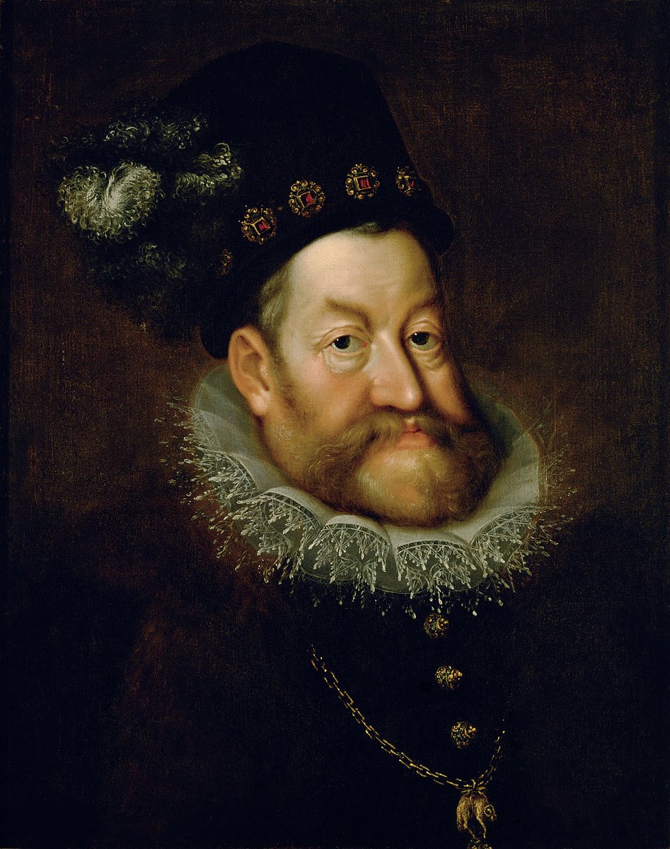 OldPortraiture's tweet photo. Born #OnThisDay in 1552: #RudolfII, Holy Roman Emperor (1552-1612)

Portrait by #HansvonAachen (1552-1615), ca. 1606-8

#Habsburg https://t.co/5lFdOeEqb9