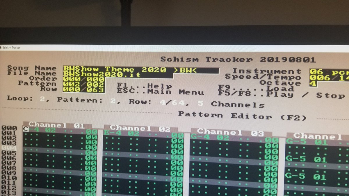 BobbyBlackwolf's tweet photo. Coming back to music tracking software is like riding a bike. It's been about 5 years but I still remember almost all my keyboard shortcuts. I sometimes miss my old #demoscene life from the 90's. #impulsetracker #schismtracker https://t.co/gbiztHPW99
