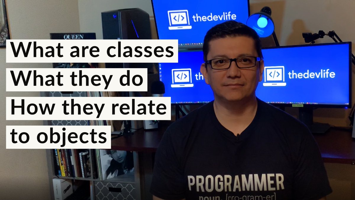 the_devlife's tweet photo. If you are new OOP Object Oriented Programming or to programming (software development) in general, you might not be clear as to what classes are, what they do and what is their relationship with objects. What this video https://t.co/awHU2Ia6fp #cosing #programming #tutorial https://t.co/gDrzwFa0I8