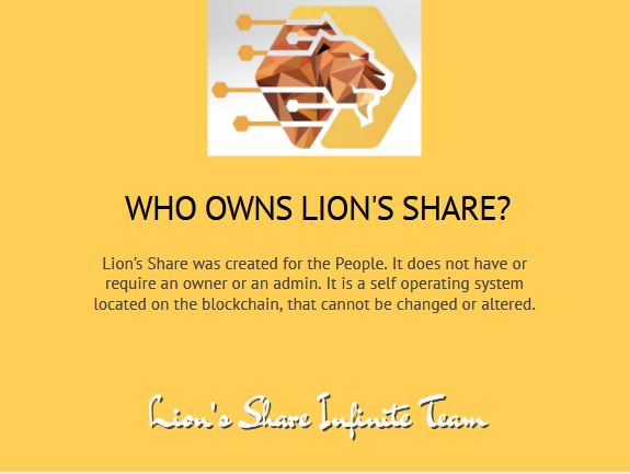 lions_infinity's tweet photo. WHO OWNS LION'S SHARE? More FAQ's can be found at https://t.co/jcgfSPQBnL
#lionsshare #smartcontract #decentralized #ethereum #eth #forsage #voomo #millionmoney #ethmatrix #neun #income #onlineincome #stayathome #workfromhome #money #cash #covid19 #homeincome #financiallyfree https://t.co/hKL9OsADhA
