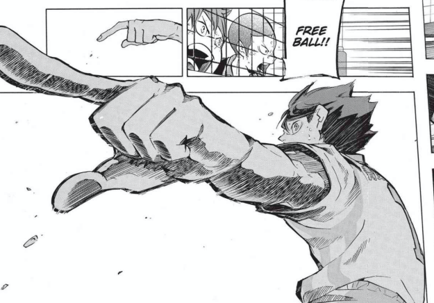 The best example of varying line weights and shadow as motion lines combo to depict movements.