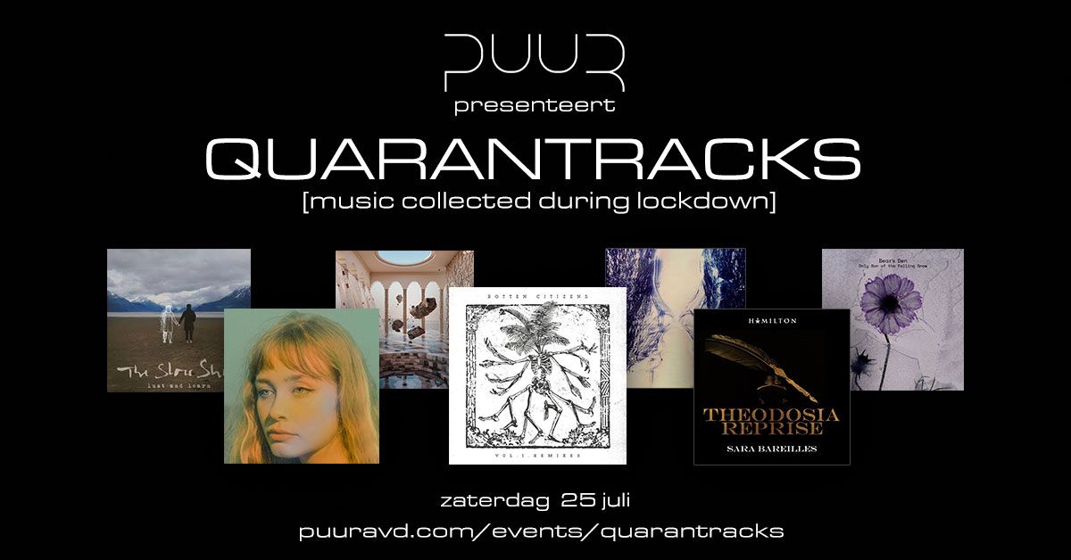 25 JULI - PUUR HIFI SHOW: QUARANTRACKS [music collected during lockdown]. Van singer-songwriter tot techno en van hip-hop tot jazz, reken op een middag die je nog lang zal bijblijven!

Informatie &amp; aanmelden: 
bit.ly/quarantracks

#puuravd #hifishow #hifi #highendaudio #audio