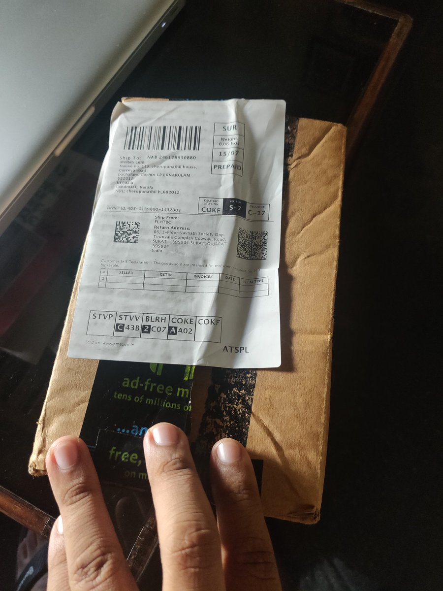 just_crisp's tweet photo. We need an explanation @amazon ?!
#CoronavirusIndia #Amazon 

Check image for full story! https://t.co/cN3rIxPn7m