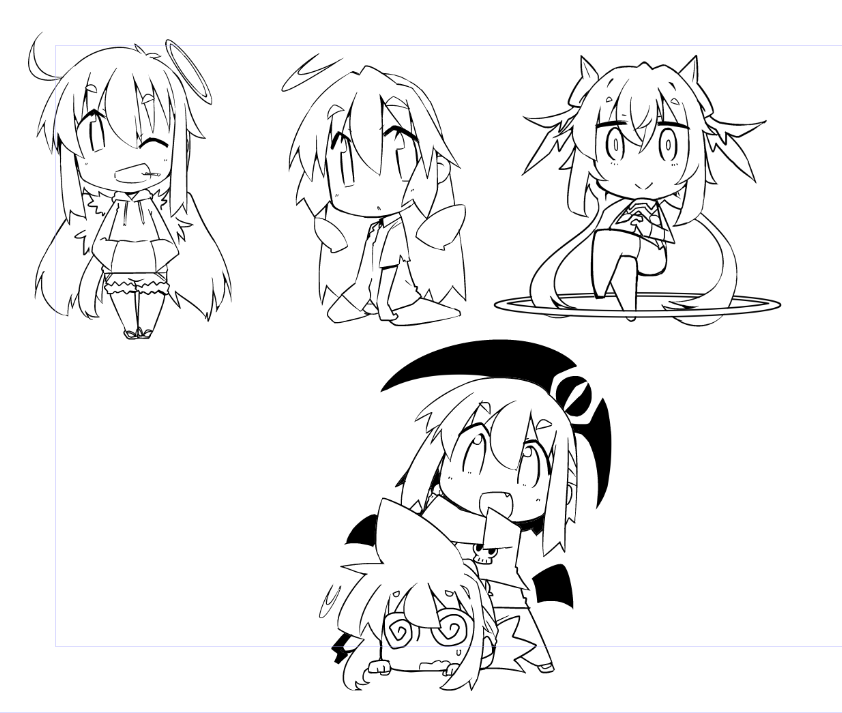 #デフォルメ絵を流してデフォルメ民を増やそう 