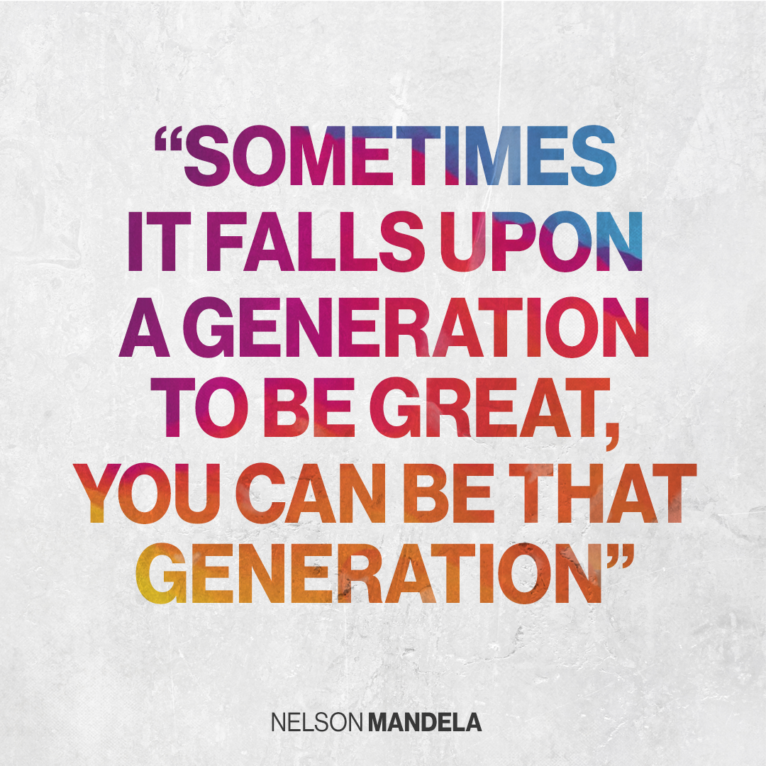 The opportunity for greatness is upon us one more time. #NelsonMandela #MandelaDay #M8Together