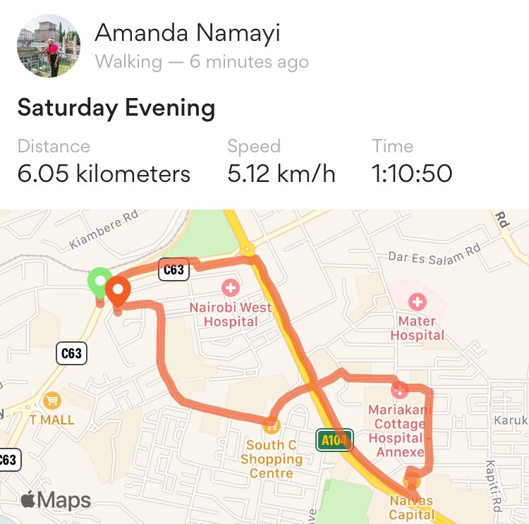 After a month of inactivity, I got back to walking this evening.It feels so good!!! I feel great!Dear Lord, help me be consistent. In Jesus’ Name I pray, Amen.Accountability partner: @miss_abimbola