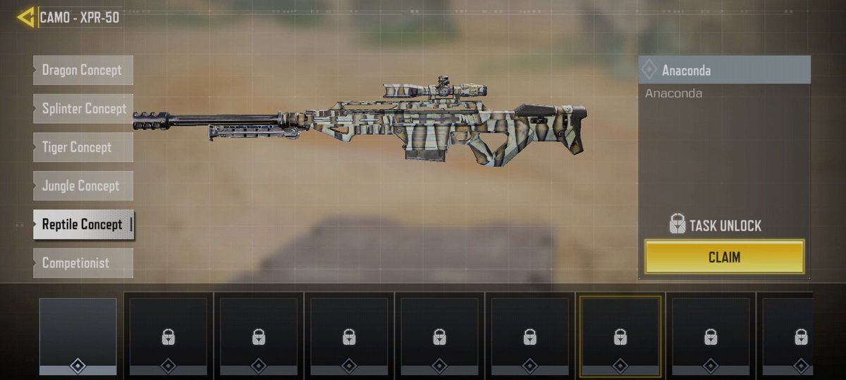CoDMwiki's tweet photo. レティクルや、スキンの変更が可能になりました！
スキンは条件達成でアンロックされそうです！ https://t.co/Ob8G9ukr06