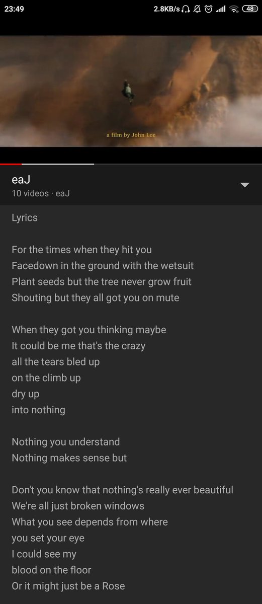 Rose ini lyricsnya expressed about wanting to shout everything out but unfortunately no one cares, and no one is gonna hear you out anyway.So it's just you, alone, suffering from the pain which others gave you.