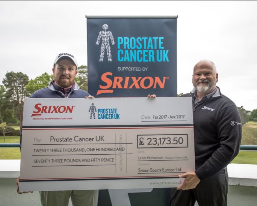 ProstateUK's tweet photo. โณ๏ธ ๐ ๐ Great to have #TheOpen champion on our #golf team.
Thank you for your support @ShaneLowryGolf. We look forward to you defending your title next year!
#TheOpen2019 #RoyalPortRush https://t.co/MHmb0HdjX7