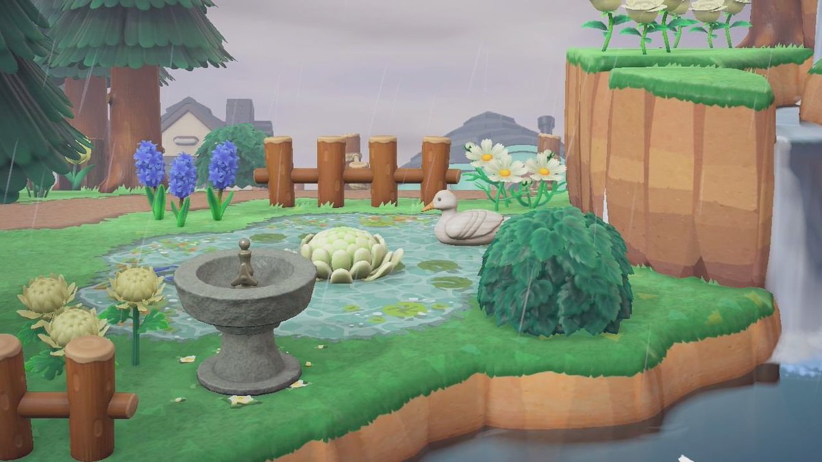 pleased to announce I am basic af and am enjoying the pond Very Much #acnh #AnimalCrossingNewHorizons #animalcrossing