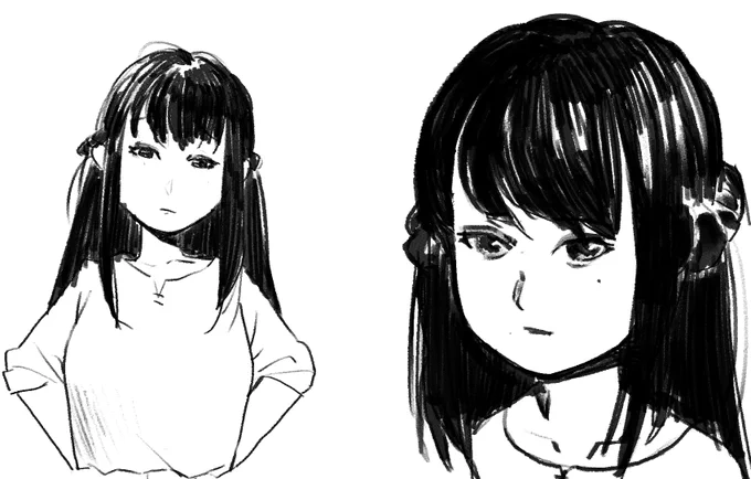 #私の絵柄が好みって人にフォローされたい #夏の創作クラスタフォロー祭り #イラスト #落書き 