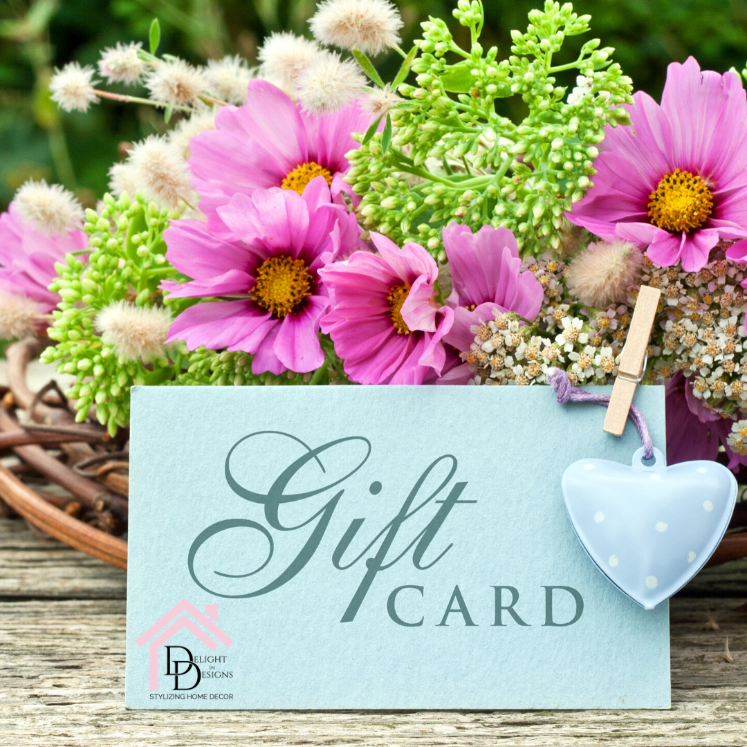 Delightndesigns's tweet photo. A Delight In Design gift card makes a great gift. They can be used for our retail store and for our Interior Design services. So if you are racking your brain trying to think of the perfect gift, we got you covered.
.
https://t.co/1TZ9ymD9VK<----Purchase one today. https://t.co/Q8hp3usf0n