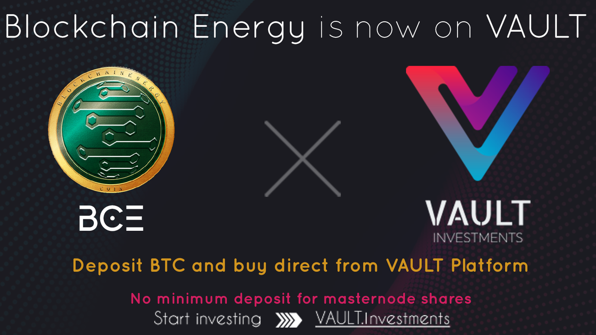 TLSGroup1's tweet photo. **Host and Buy BCE On VAULT Investments Platform**

We are very happy to announce, that **BCE** is now listed on https://t.co/WDautA5aGe.

**Buy BCE** <https://t.co/Bb86wlPqV3>
**Platform Guide:** <https://t.co/5onMQpDXgb>

**VAULT:** https://t.co/iH8VPKZb9W https://t.co/E3chXhD86x
