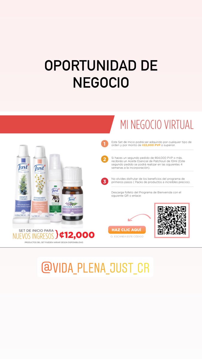 Just te ofrece la mejor oportunidad de negocio en este tiempo!