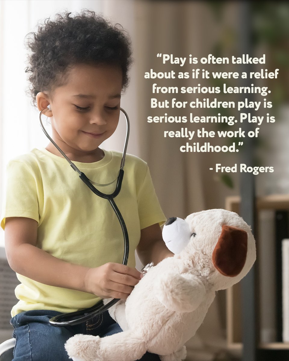 Leave it to Mr. Rogers to put it so beautifully. 👞 👞❤️ Tell us what your hard-working kid is learning from their play these days!