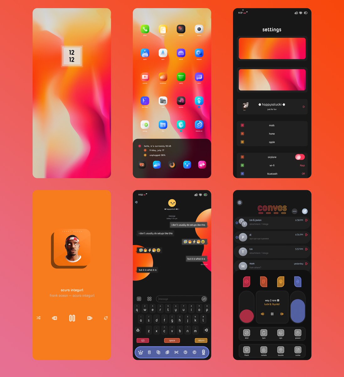 kayotune's tweet photo. ✧ Peach Crush ✧
Echoes @thetimeloop 
Flux Pro @dpth_ 
LPP @JunesIphone 
CH.78 @clarkistheming 
Reva UI @alolastmoment 
Unable CC @sodaisidiot
Gushi Statusbar 5 @gu3hi
Laetus @sparkdev_
Skibb.MASQ.4 @skibbkazoo 
DopeConvos @EthanWhited
Font @alexman1979
Inspo @_Kennyroo https://t.co/sij5YPqoHQ