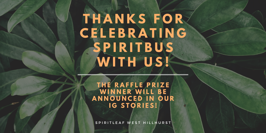 SpiritleafWH's tweet photo. What an amazing day we had yesterday for the virtual Spiritbus tour! Thank you all, and the raffle winners will be announced in our Instagram stories later today! @SpiritleafCA #spiritbus #spiritbustour #raffle #thankyou #spiritleafwesthillhurst #fun https://t.co/czMWCUSc6E