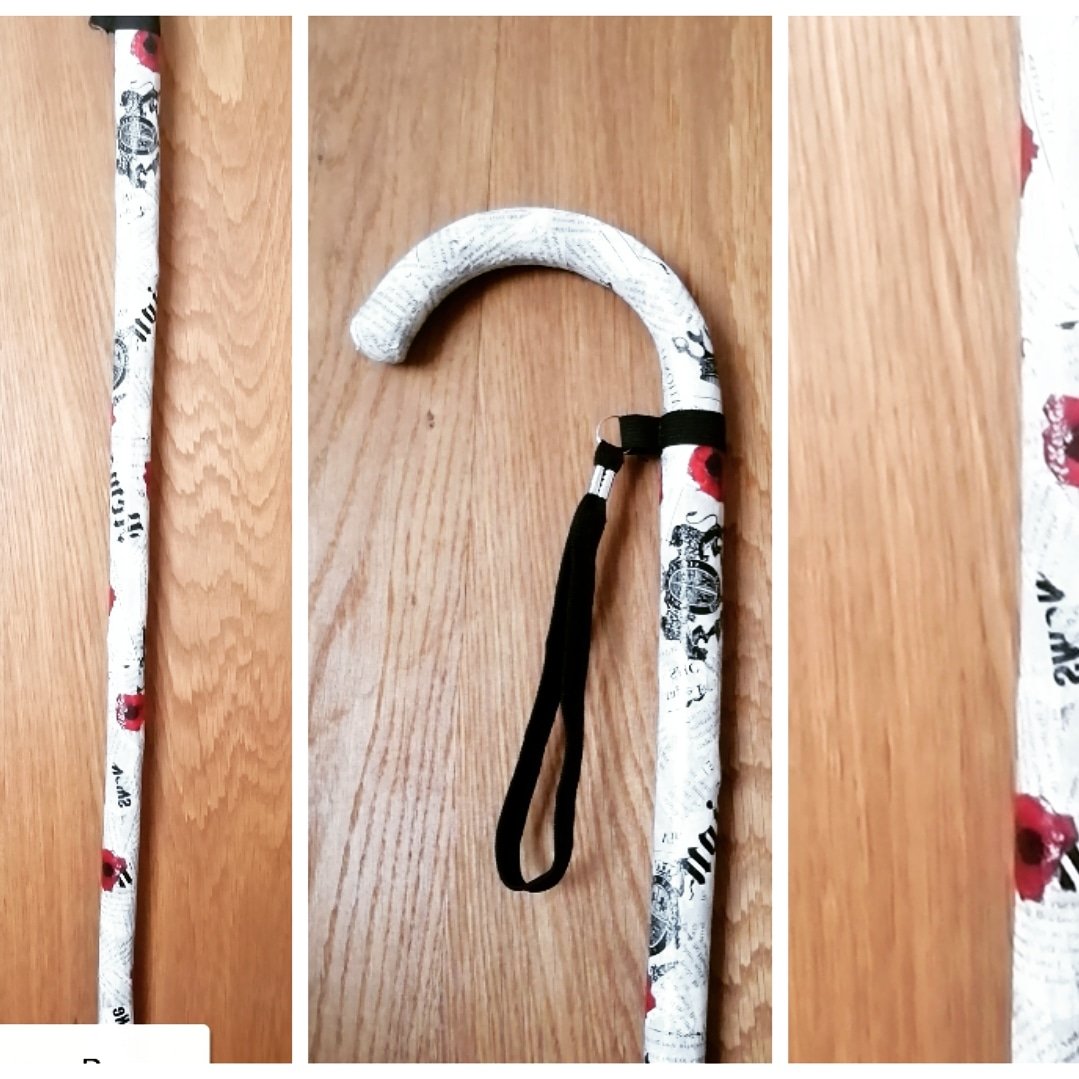 artisanwalking's tweet photo. I upcycle walking sticks by using decoupage into unique and awesome designs.
Each #wooden #handmade #walkingstick is lovingly restored. Making a perfect gift  #remembrance #poppy #wooden #quirky #gift #shabbychic #forsale #weatherproof #handmade #giftidea https://t.co/vfvxylqYUw