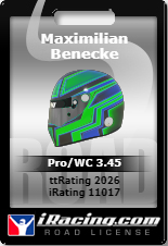 maxbenecke11's tweet photo. I'll do it the same way I did it when I hit 10.000 iRating. It took 860 days since then. 

11.000 iRating on @iRacing. First. Ever. https://t.co/JwnjJv0sIi