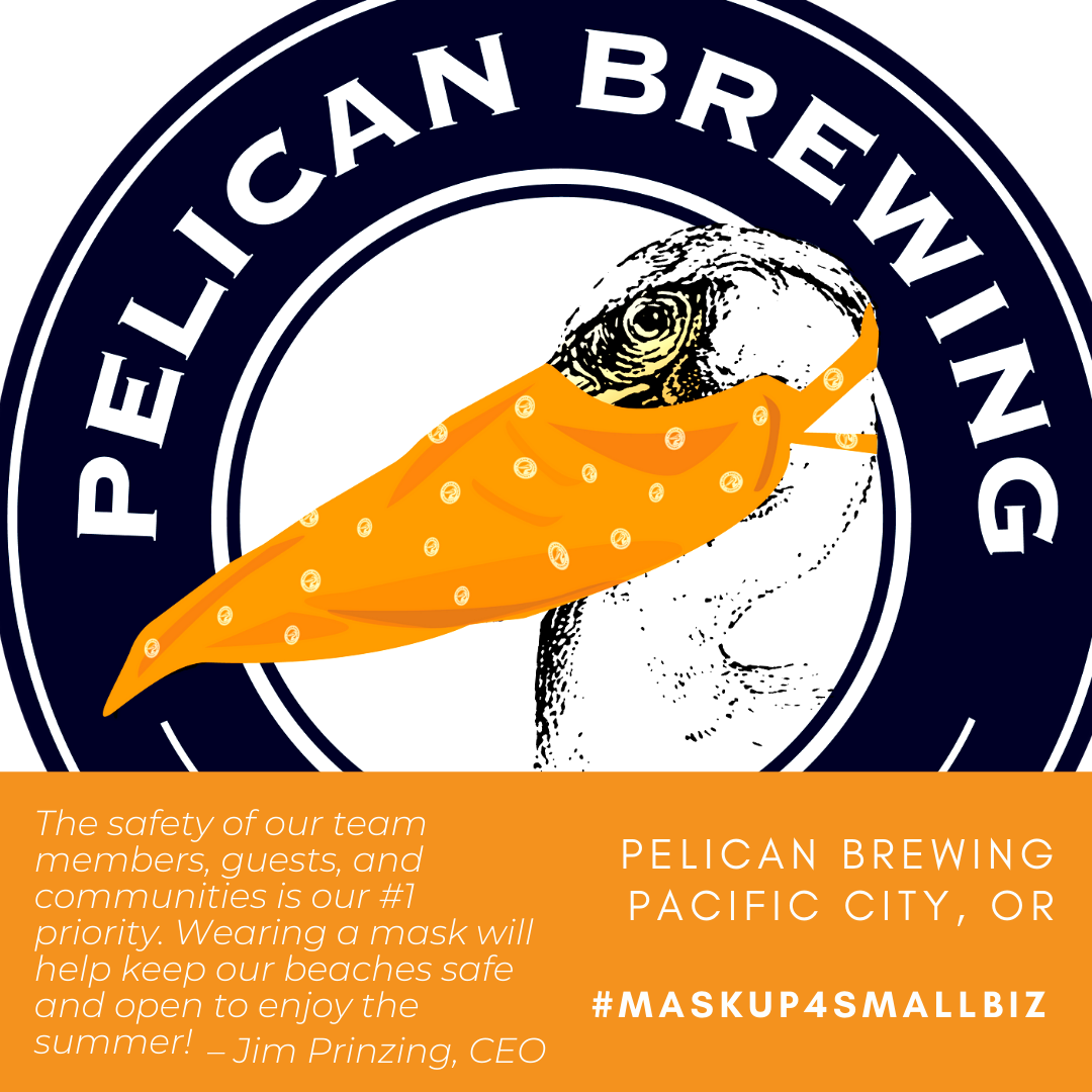 OregonGovBrown's tweet photo. One of the many great things about Oregon: our craft beers. Breweries across the state are asking you to please wear a face covering so that they can stay safe and stay open for business. 
@PelicanBrewCo @PfriemBeer @ChetcoBrew https://t.co/fBnCNbQcky