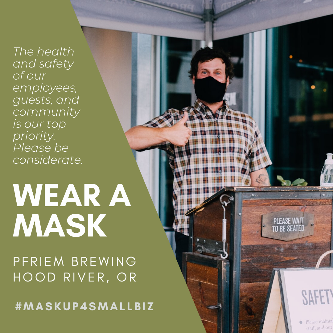 OregonGovBrown's tweet photo. One of the many great things about Oregon: our craft beers. Breweries across the state are asking you to please wear a face covering so that they can stay safe and stay open for business. 
@PelicanBrewCo @PfriemBeer @ChetcoBrew https://t.co/fBnCNbQcky
