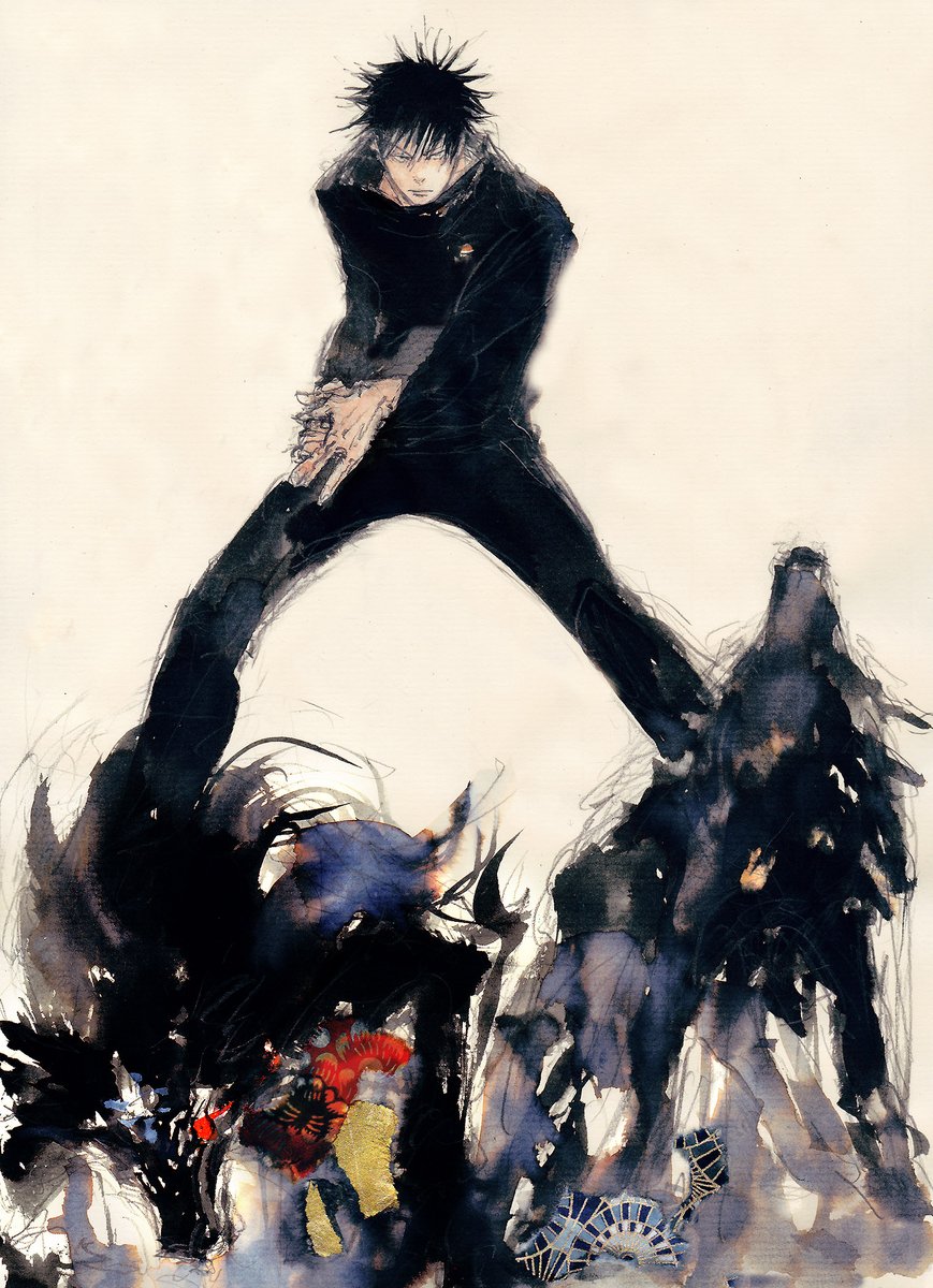 伏黒恵 「伏黒 」|たけじいのイラスト