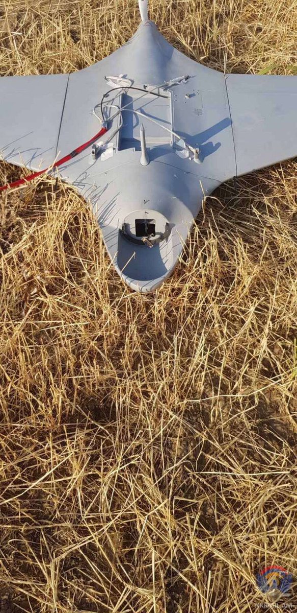 NKR forces reportedly shot down an Azerbaijani Israeli-made Orbiter 3 UAV this morning. 74/ https://t.me/warjournal/7007 