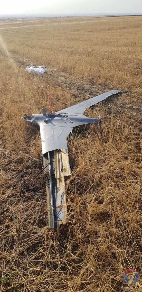 NKR forces reportedly shot down an Azerbaijani Israeli-made Orbiter 3 UAV this morning. 74/ https://t.me/warjournal/7007 