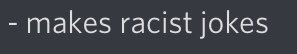 (tw for r slur and transphobia i think) imagine being so mad about being called racist you actually become racist homophobic and transphobic