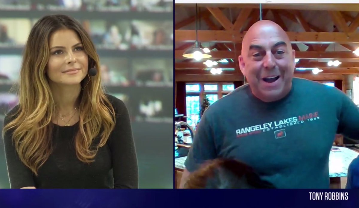EnzosDad's tweet photo. HUGE RESPECT FOR THE GREAT ⁦@mariamenounos⁩ ! 🙏🏽🙏🏽A VICIOUS FORCE FOR GOOD displaying UNRIVALED COURAGE! 💪🏽💪🏽Thanks for the Humbling Zoom Interview during ⁦@TonyRobbins⁩ #VirtualUPW #TonyRobbinsUPW https://t.co/9rwbnvHtIW