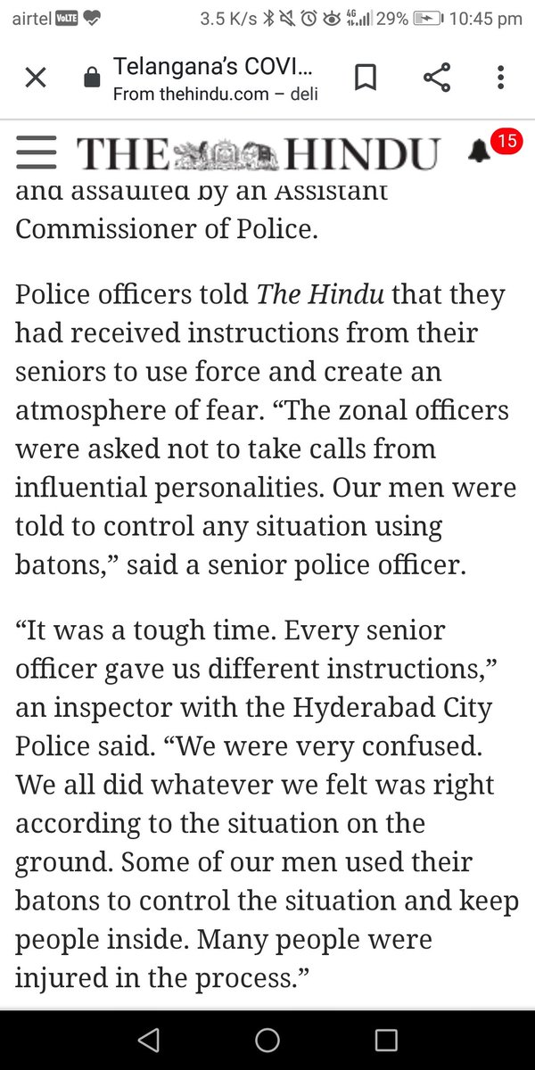vidyonnati_2's tweet photo. @TelanganaDGP @RachakondaCop
@trsharish
@TelanganaCMO
@KTRTRS
strategy of police to create an environment of terror is completely unacceptable. Hope people who understand the meaning of human rights and have some basic sympathy run the law and order.
#CompletelyUnacceptable https://t.co/vFUbC10yw2
